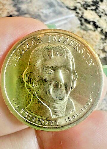 2007D Thomas Jefferson uncirculated Presidential Dollar (MS) See Pic's
