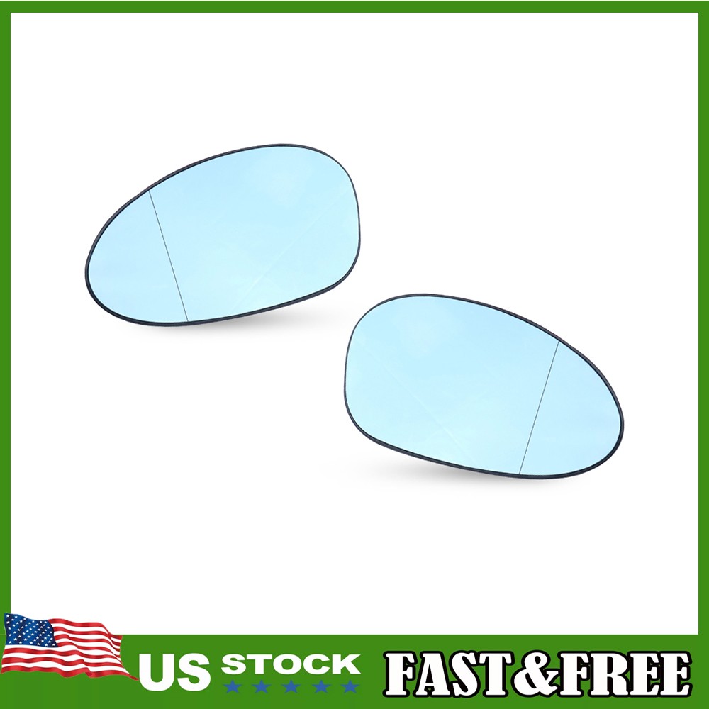 Blue LH RH Side View Mirror Glass for BMW E46 M3 E90/E91/E92/E93 E81/E82/E87/E88