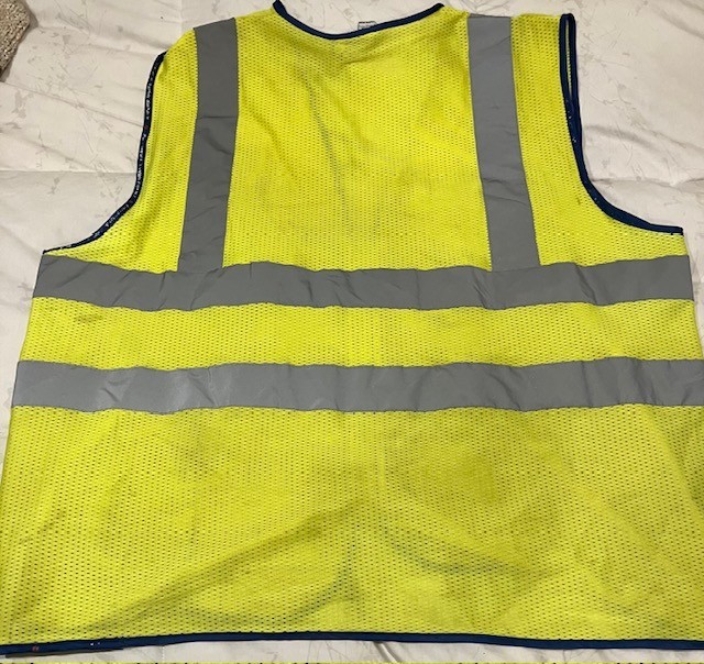 image solutions XL yellow zip workwear vest - reflective polyester