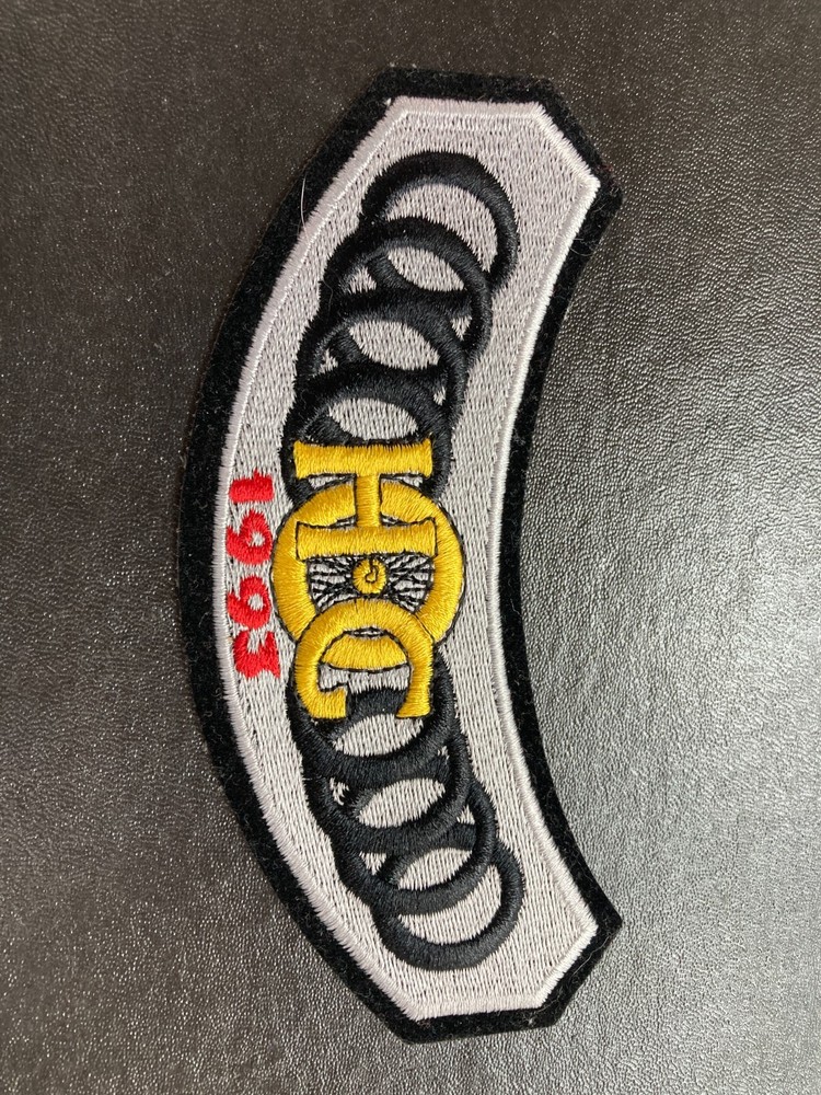 Harley Davidson Owners Group HOG 1993 embroidered Rocker Patch