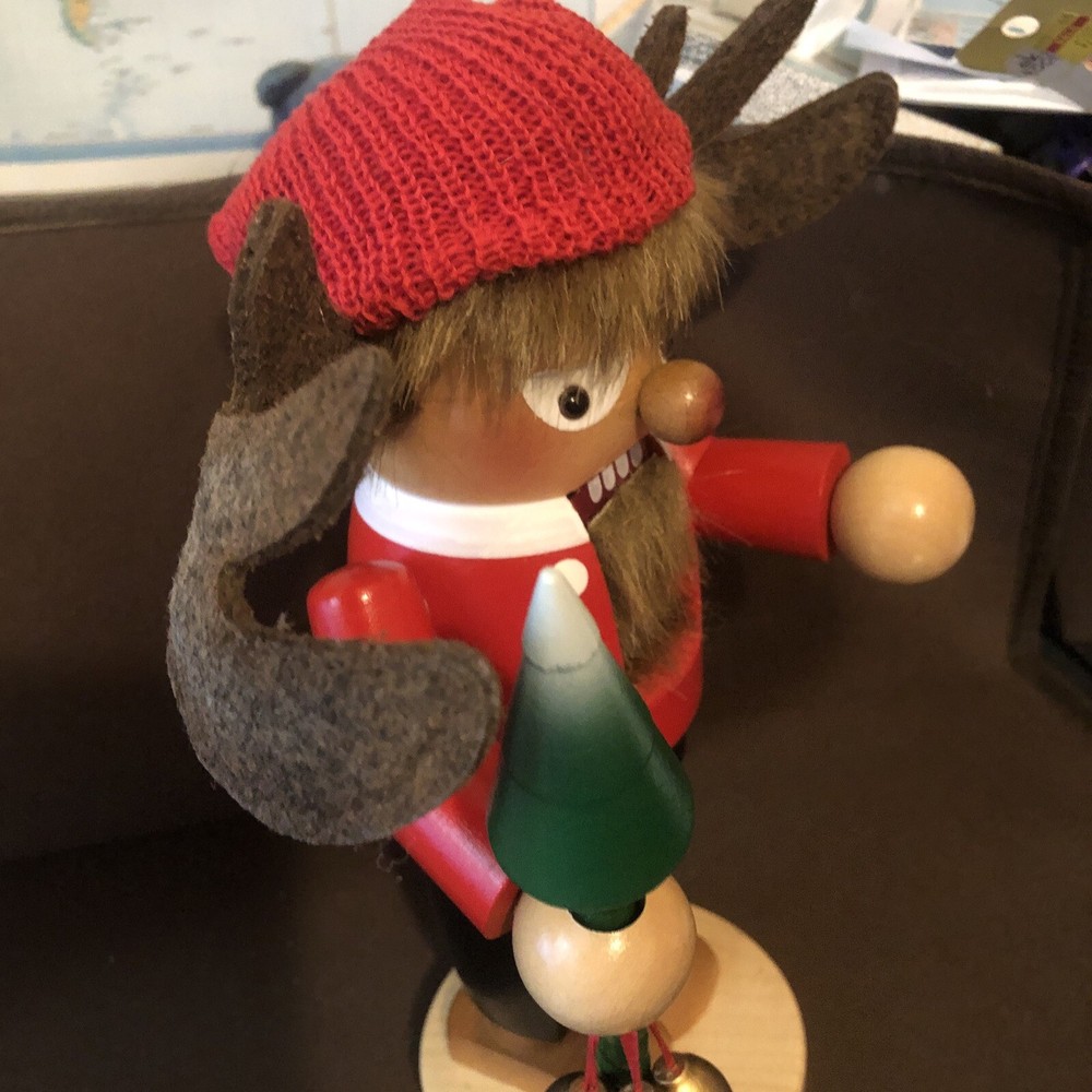 Steinbach Wooden Chubby Nutcracker Collection, Moose, 10.5” S1378