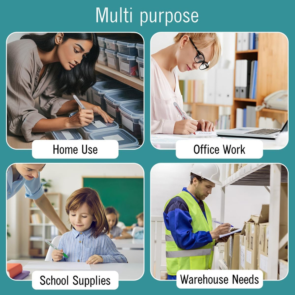 Permanent Markers Green, 12 Count Fine Point Markers, Quick Drying, Work