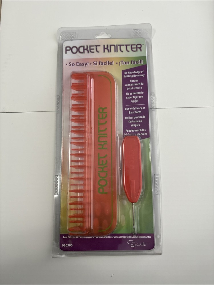 New Spinrite Pocket Knitter Kit - Orange
