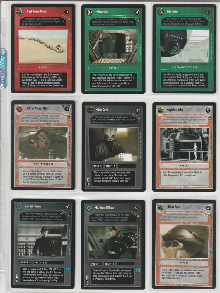 Star Wars CCG A New Hope Limited BB Complete Expansion Set (164) Decipher