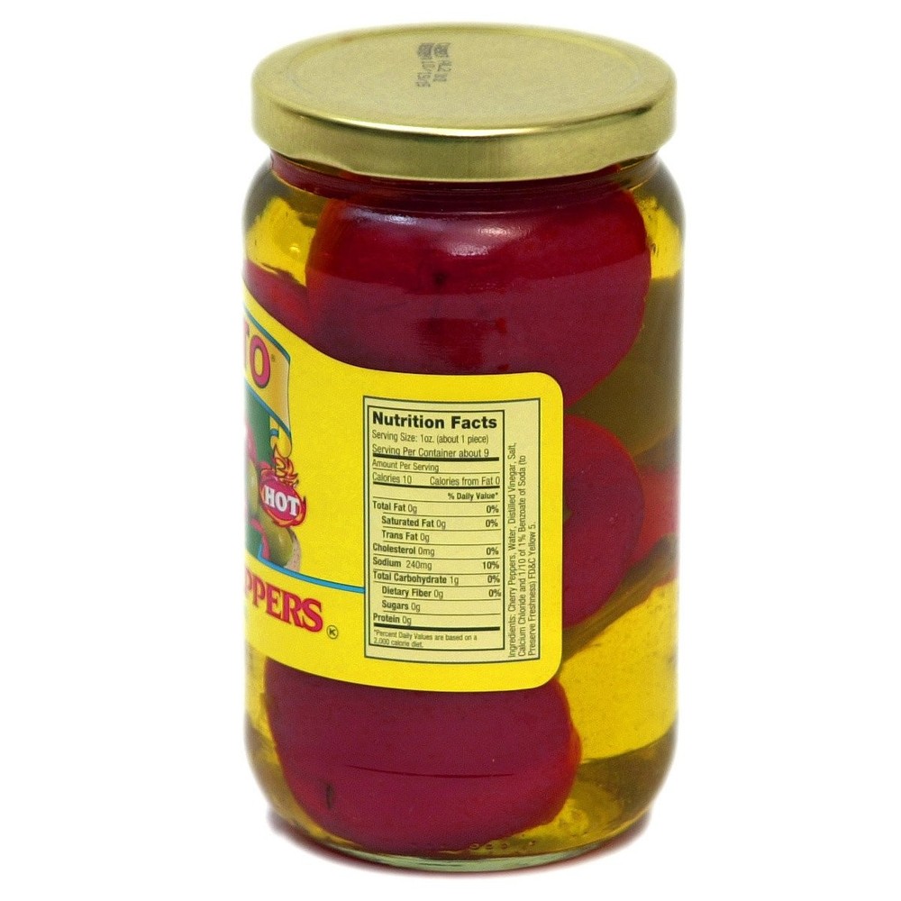 Peppers,Cherry,Whole 1 Pound (Pack of 2)