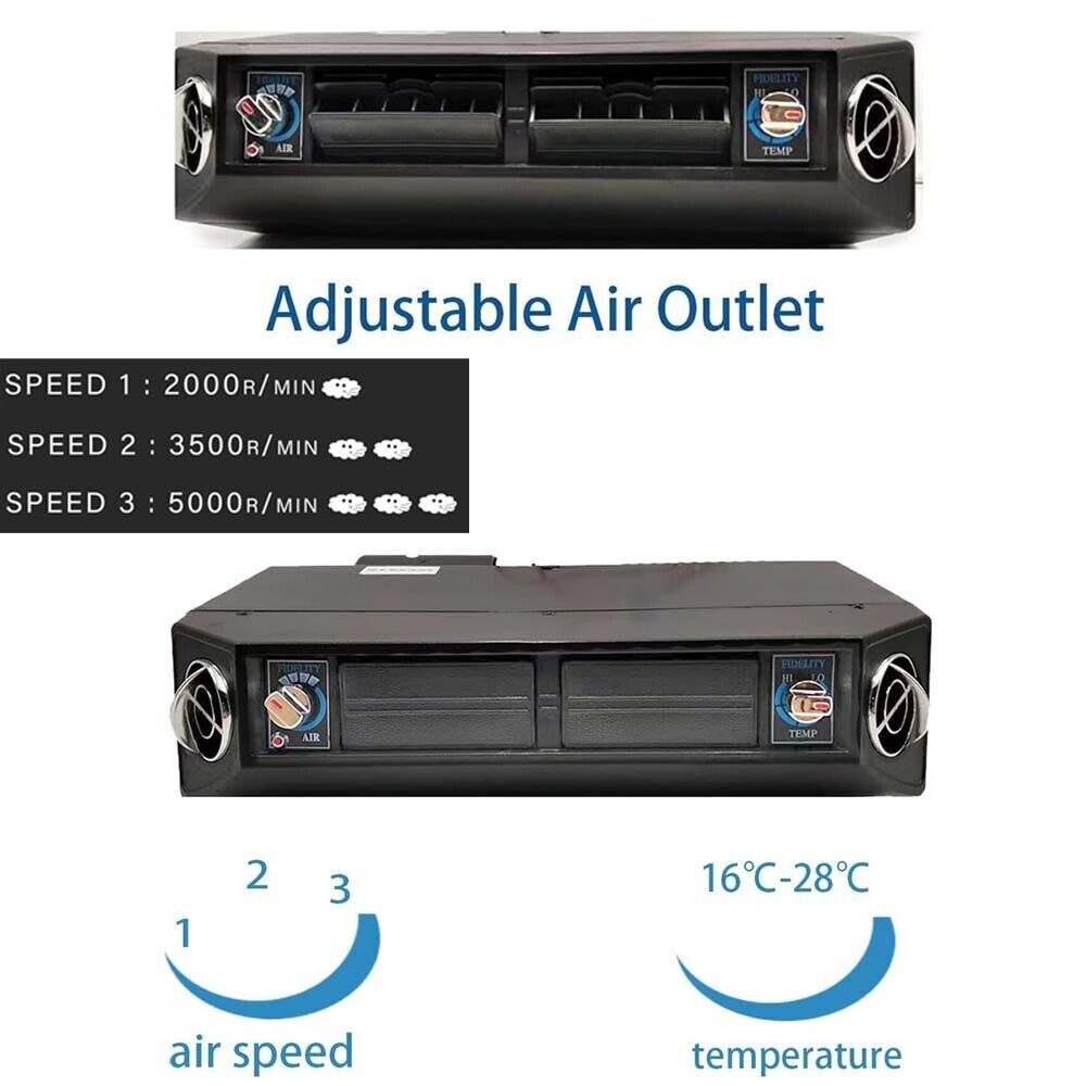 12V w/ Cooling Function Air Conditioner Set Underdash Electric Car A/C Auto Kit