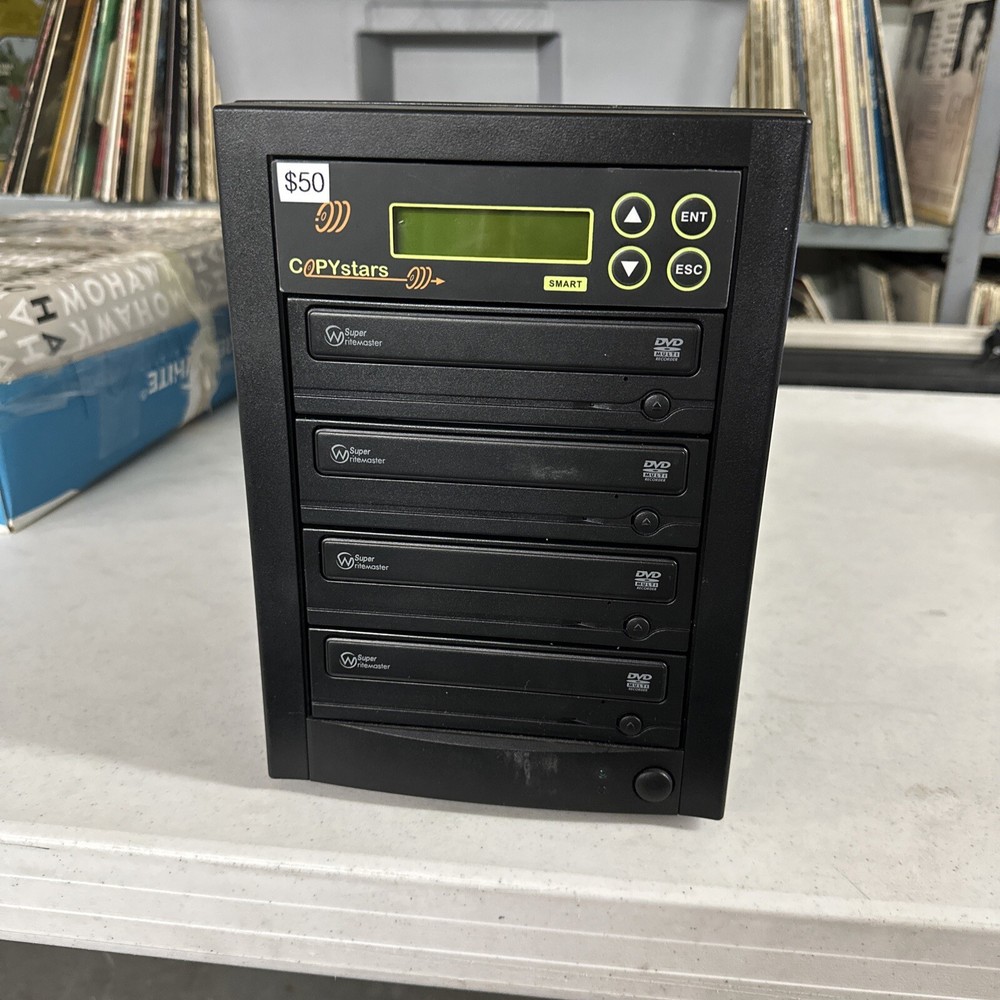 Copystars CD DVD Duplicator 1- 4 Disc Copier, Missing Power Cord So Untested