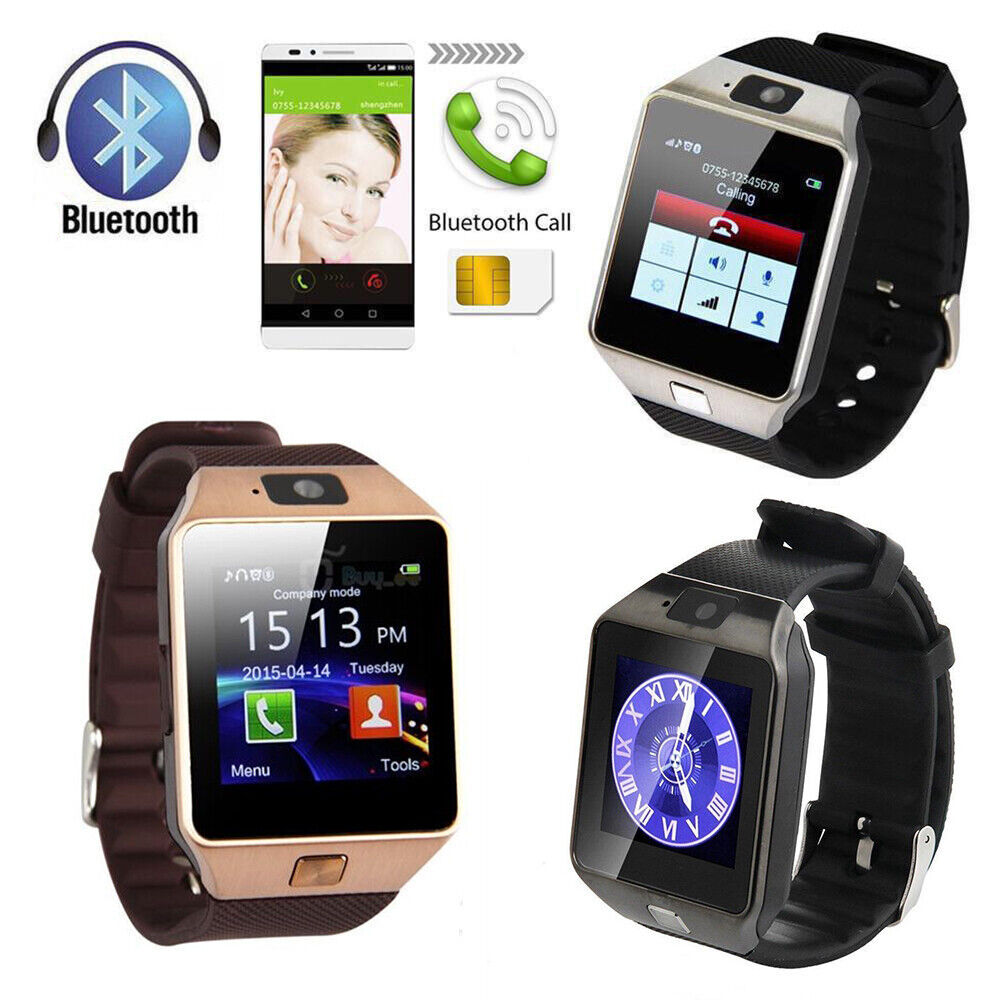 Bluetooth Smart Watch w/Camera Waterproof Phone Mate For Android Samsung iPhone