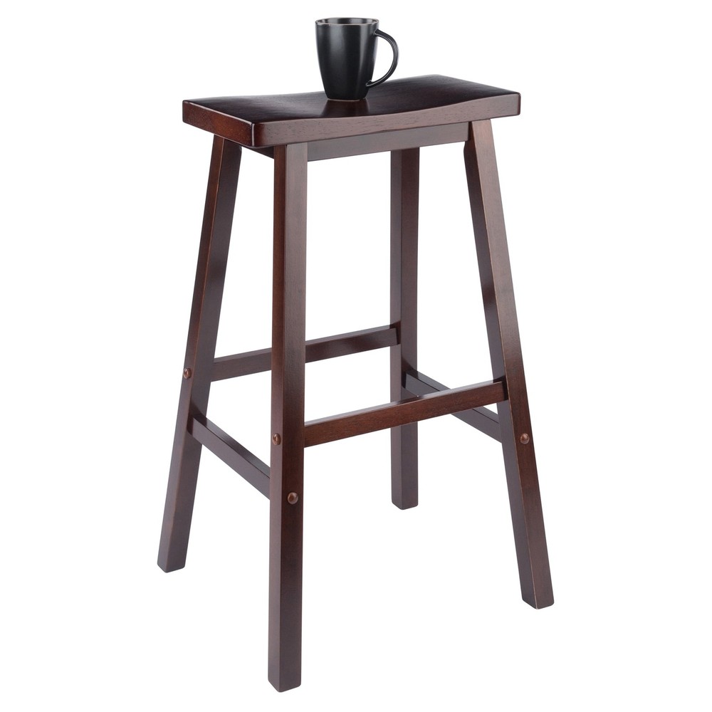 Satori Seat Bar Stool, 29", Walnut