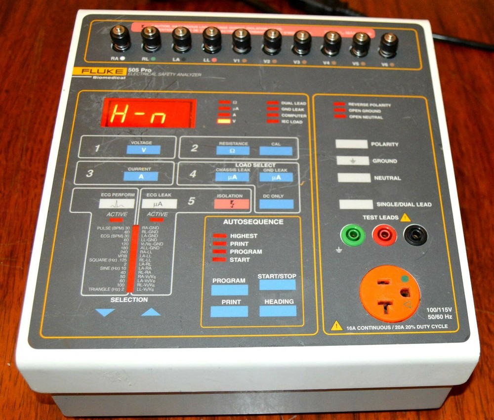 Fluke 505 PRO Electrical Safety Analyzer 505pro & Manual
