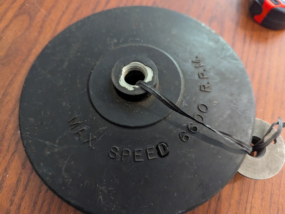 Forney 7" Poly Backing Pad VINTAGE Grinder Pad