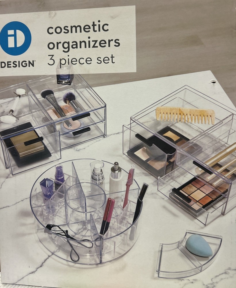 iDesign Cosmetic Organizers 3 Piece Set