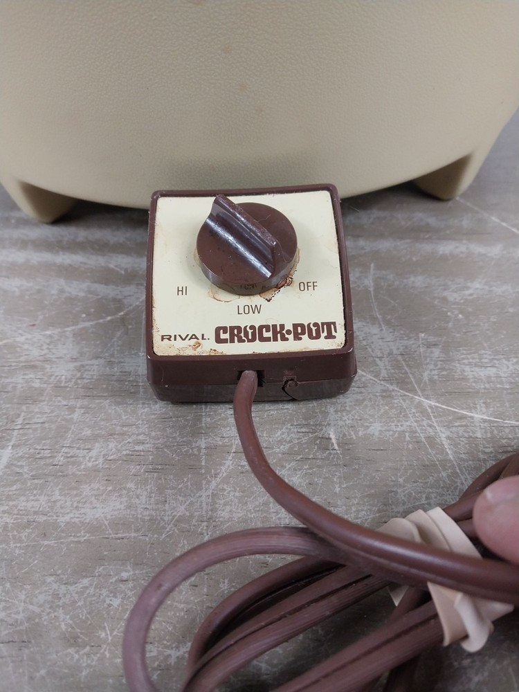 Vintage Rival Crock Pot Slow Cooker Server 3300/2 5 Quart TESTED