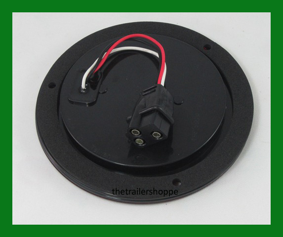 Maxxima 4" Red 7 LED Thin Flange Mount Reflectorized Stop Tail Turn Light STT