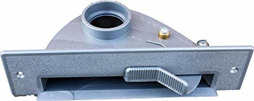 Flush Mount Sweep Inlet (VacPan-Style) Silver — Central Vacuum Toe-Kick