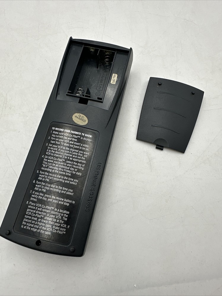 Original VCR Co-Pilot Remote Program & Record VHS Remote Control Tested Works!