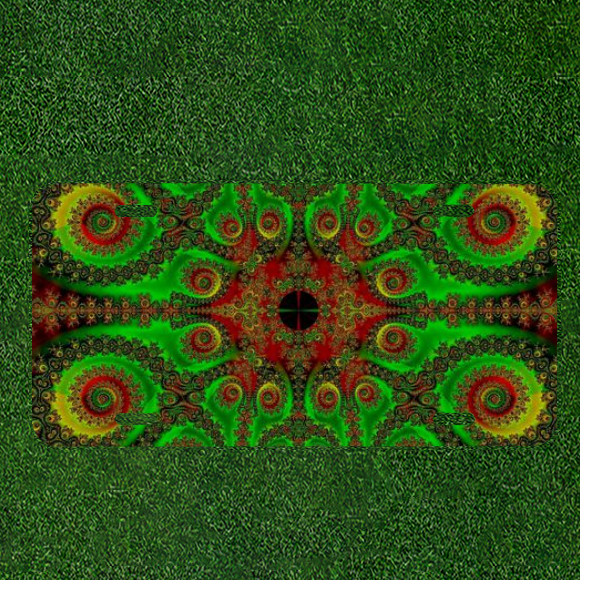 Creative Personalized Car License Plate With Abstract Fractal Pattern Artwork