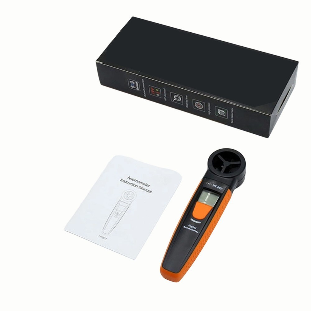 Compact Digital Anemometer with Backlight Display HT807 for Outdoor Use