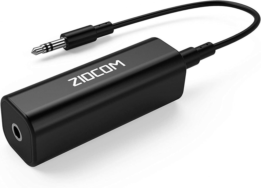 Compact 3.5mm Ground Loop Noise Isolator - Plug & Play Solution for Audio
