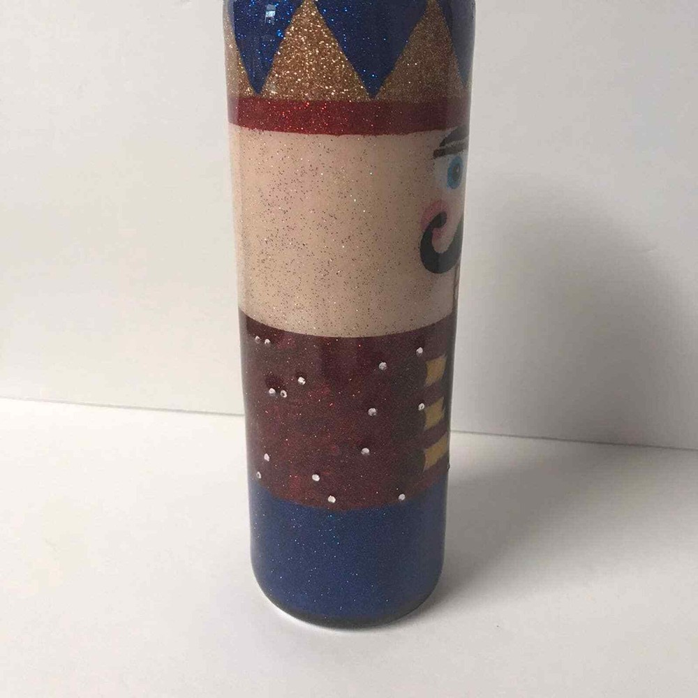 Hand Glitter Christmas Nutcracker Tumbler