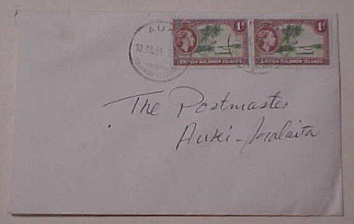 SOLOMON ISLANDS  AUKI 1964