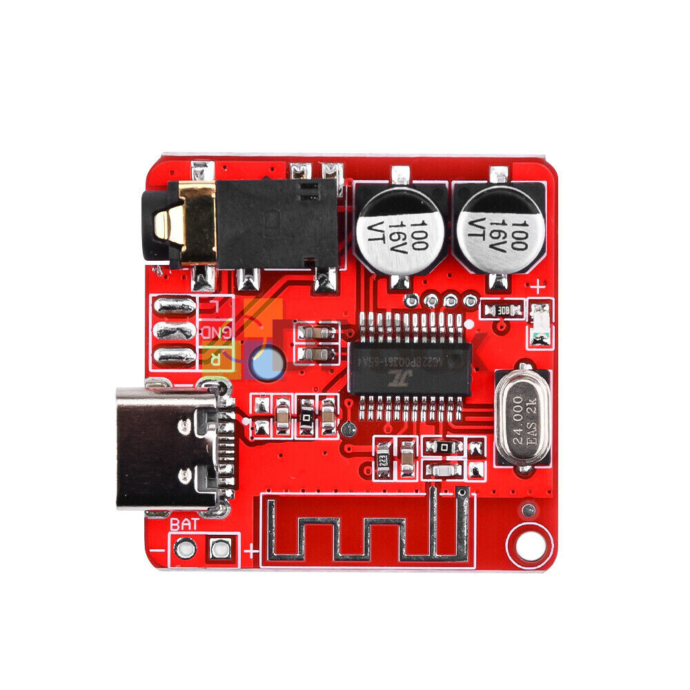 6PCS 3.7V-5V Mini Bluetooth 5.1 Audio Receiver MP3 Decoder Amplifier Module -