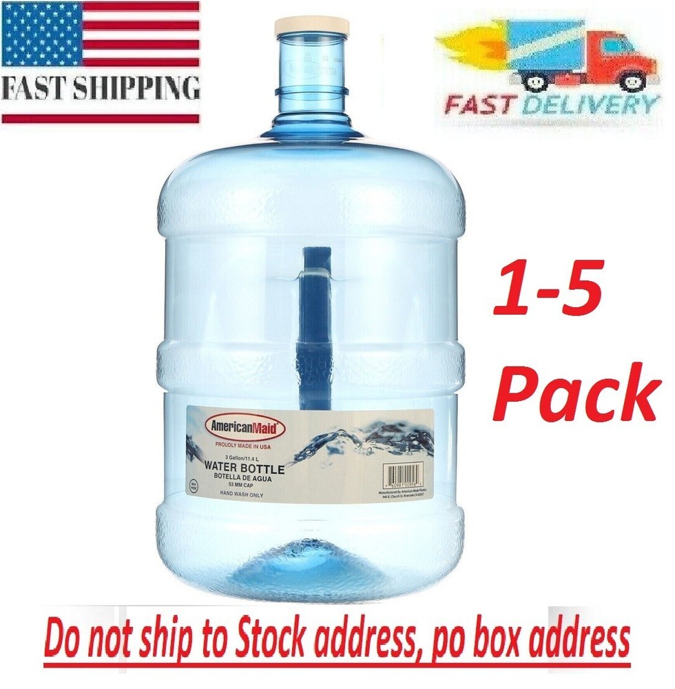 Water Jug Empty Refillable Water Bottle, Load Water Dispensers, Blue, 3 Gallons
