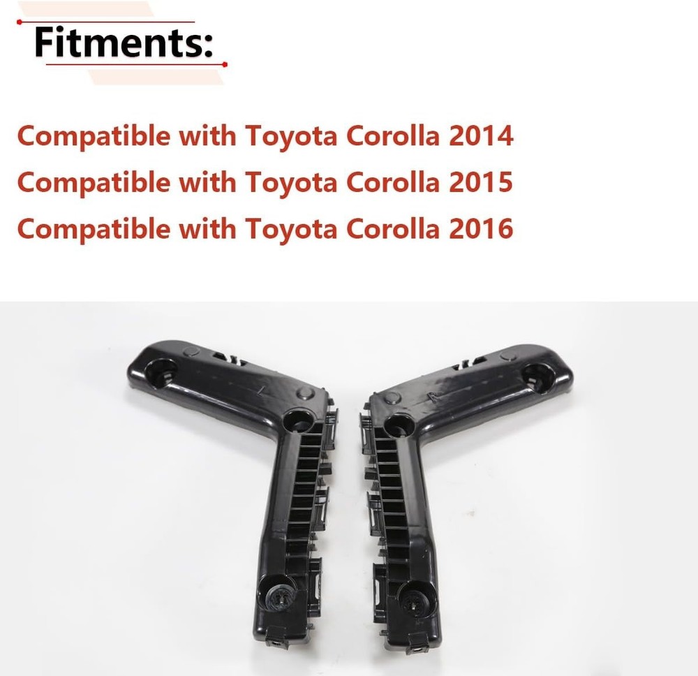 Front Bumper Bracket Compatible with 2014 2015 2016 Year Corolla, for Driver and