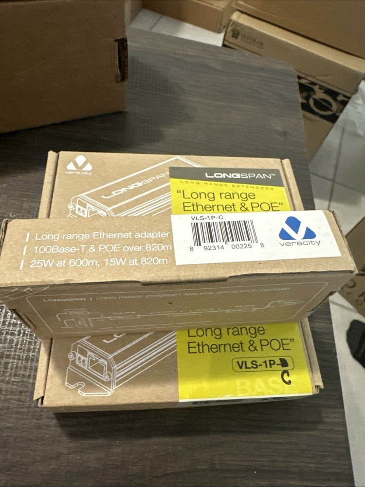 Veracity VLS-1P-C Longspan Ethernet & POE EXTENDER