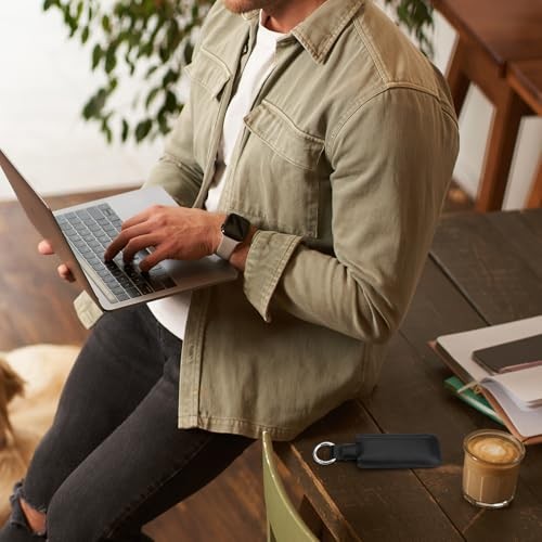 Microfiber Leather Solid State Flash Drive Case, Large USB Flash Drive Holder