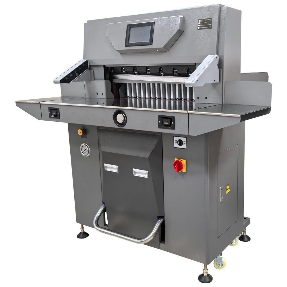 67cm/26.38in Electric Hydraulic Paper Cutter Program Control Touch Screen 220V