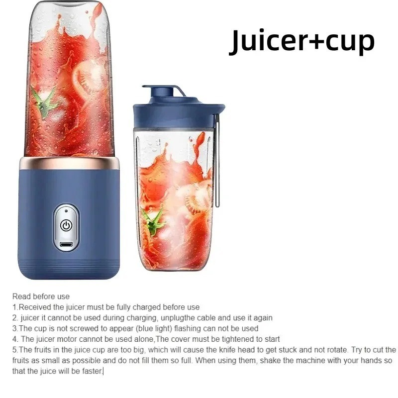 Portable USB Mini Blender Juicer Bottle Smoothie Maker