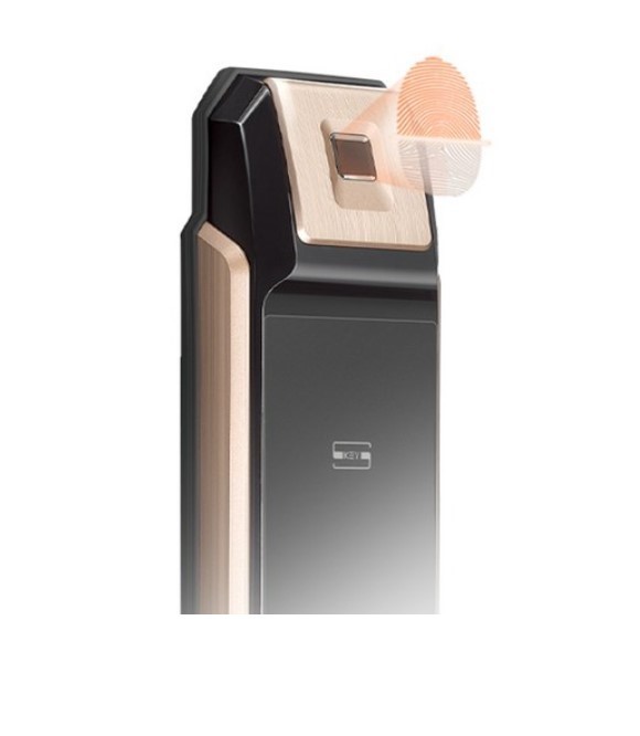 Filtertech Zigbang Fingerprint door lock with push-pull handle SHP-P71