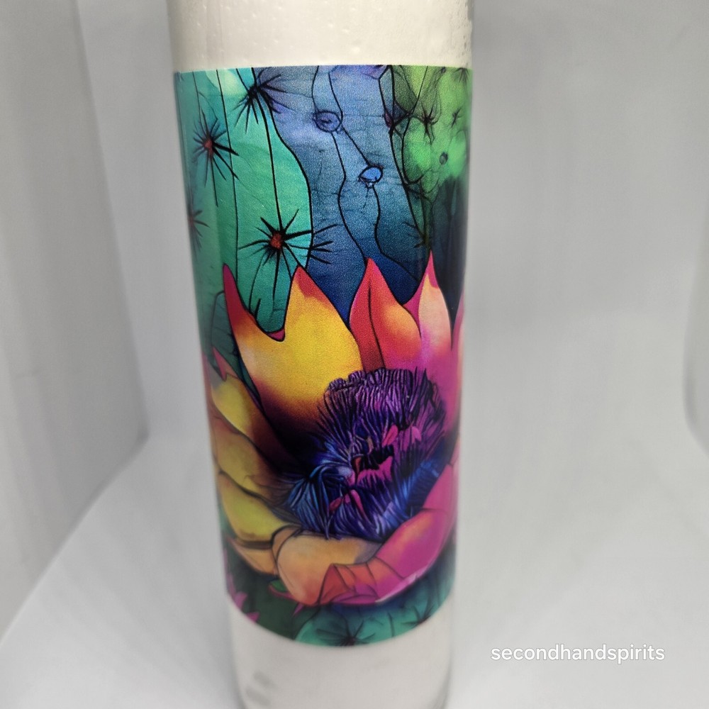 7-Day Prayer/Religious Candle Jar Floral Pattern