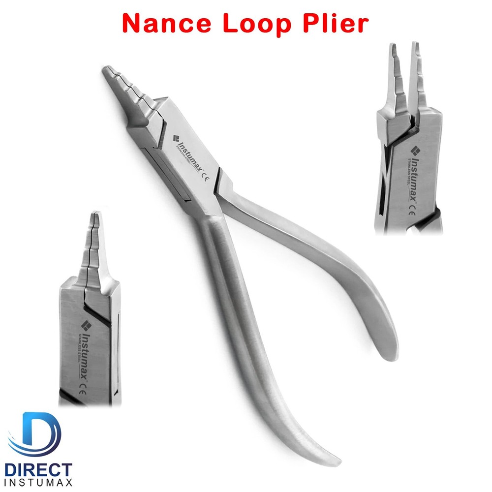 Dental Nance Loop Plier Orthodontic Wire Bending Loop Forming Plier Ortho Lab