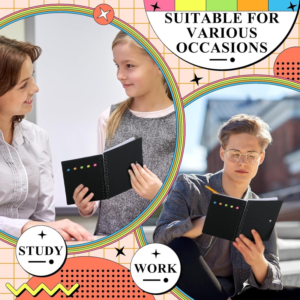 posit Lined Spiral Notebook Small Notepad and Pen Set Steno