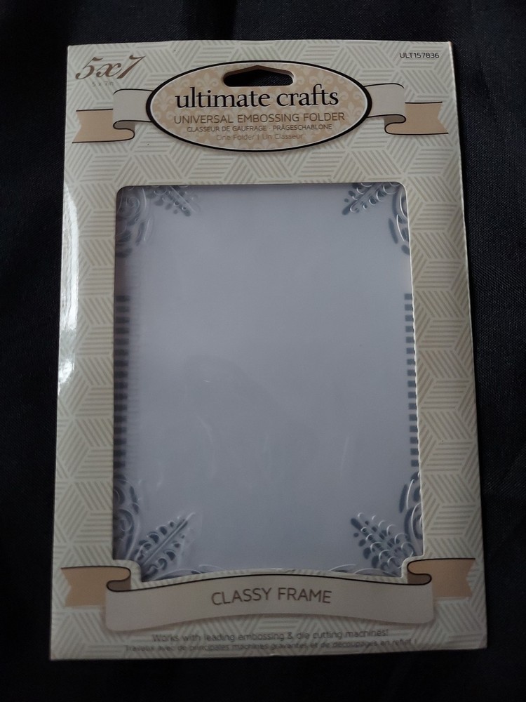 Ultimate Crafts Universal Embossing Folder  5x7 Inch Classy Frame