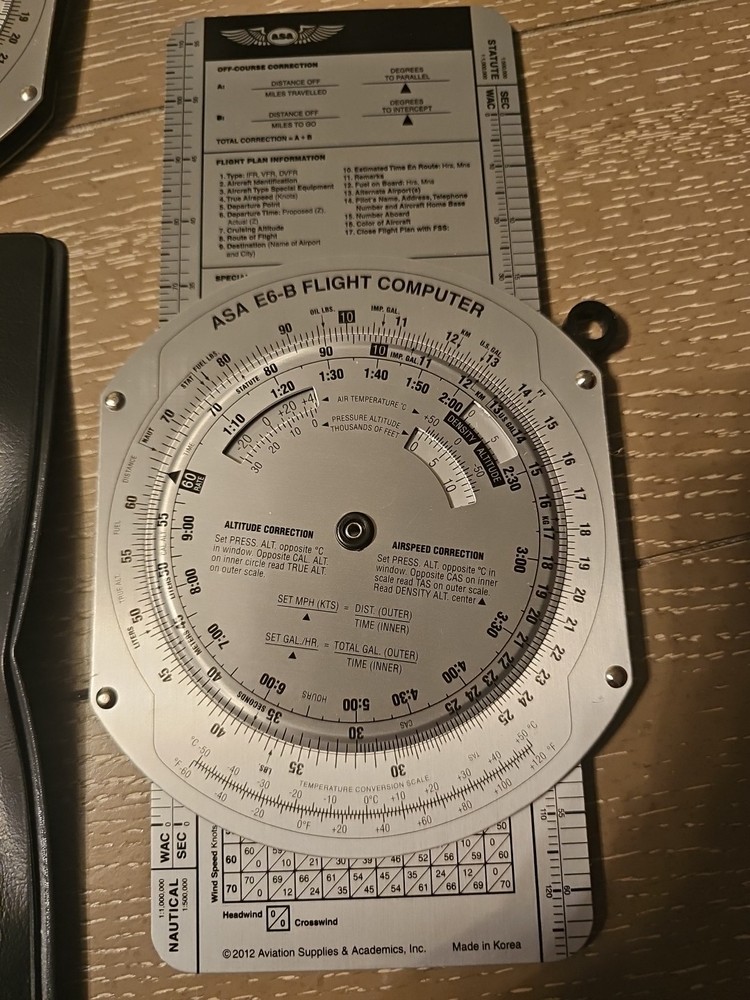 *2* ASA E6-B Metal Flight Computers And Case