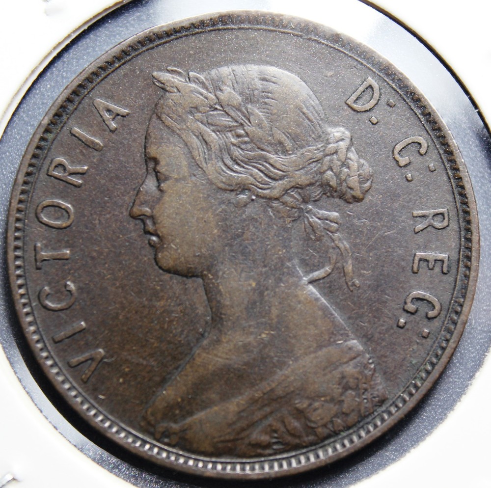 1896 Newfoundland Canada 1 One Cent Victoria