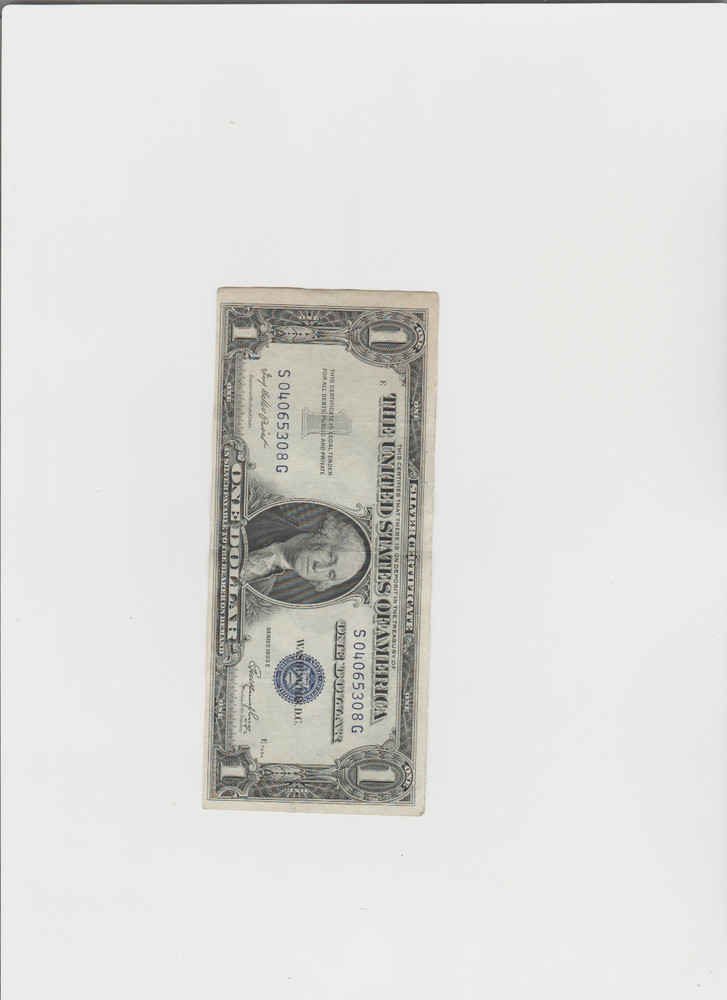 Lightly Circulated 1935-E Silver Certificate