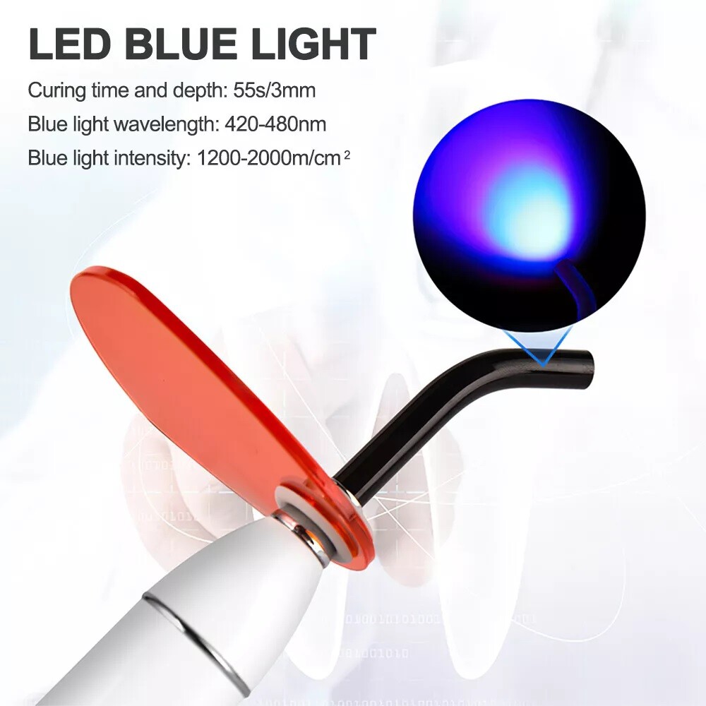 New UV Dental Wireless LED Curing Light Cure Lamp Curing Machine Rechargeable