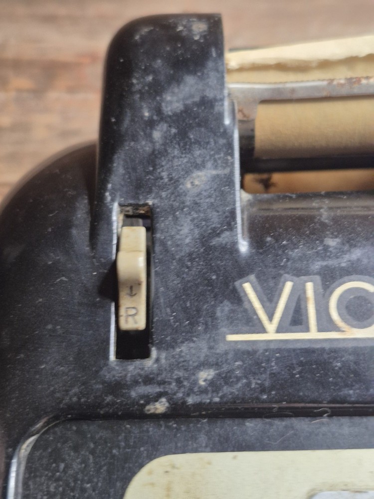 Vintage "Victor" Black Adding Machine With Original Cover