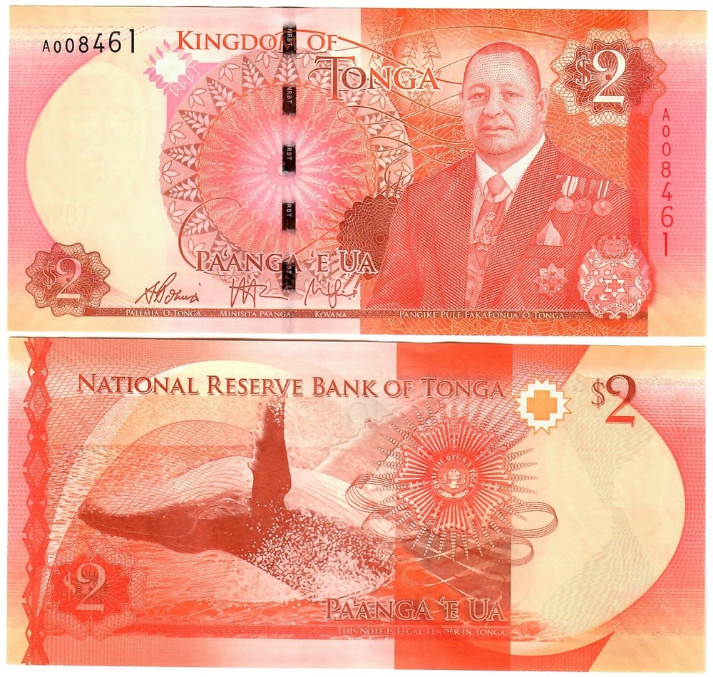 Tonga 2 Pa'anga 2015 UNC