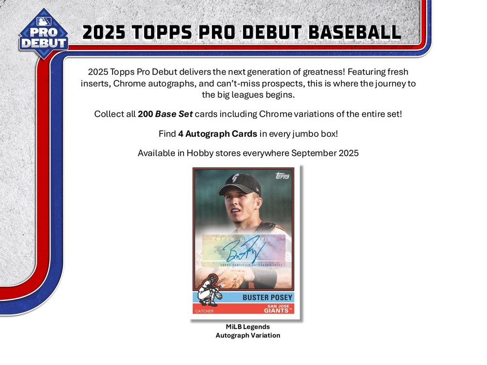 2025 TOPPS PRO DEBUT BASEBALL HOBBY BOX