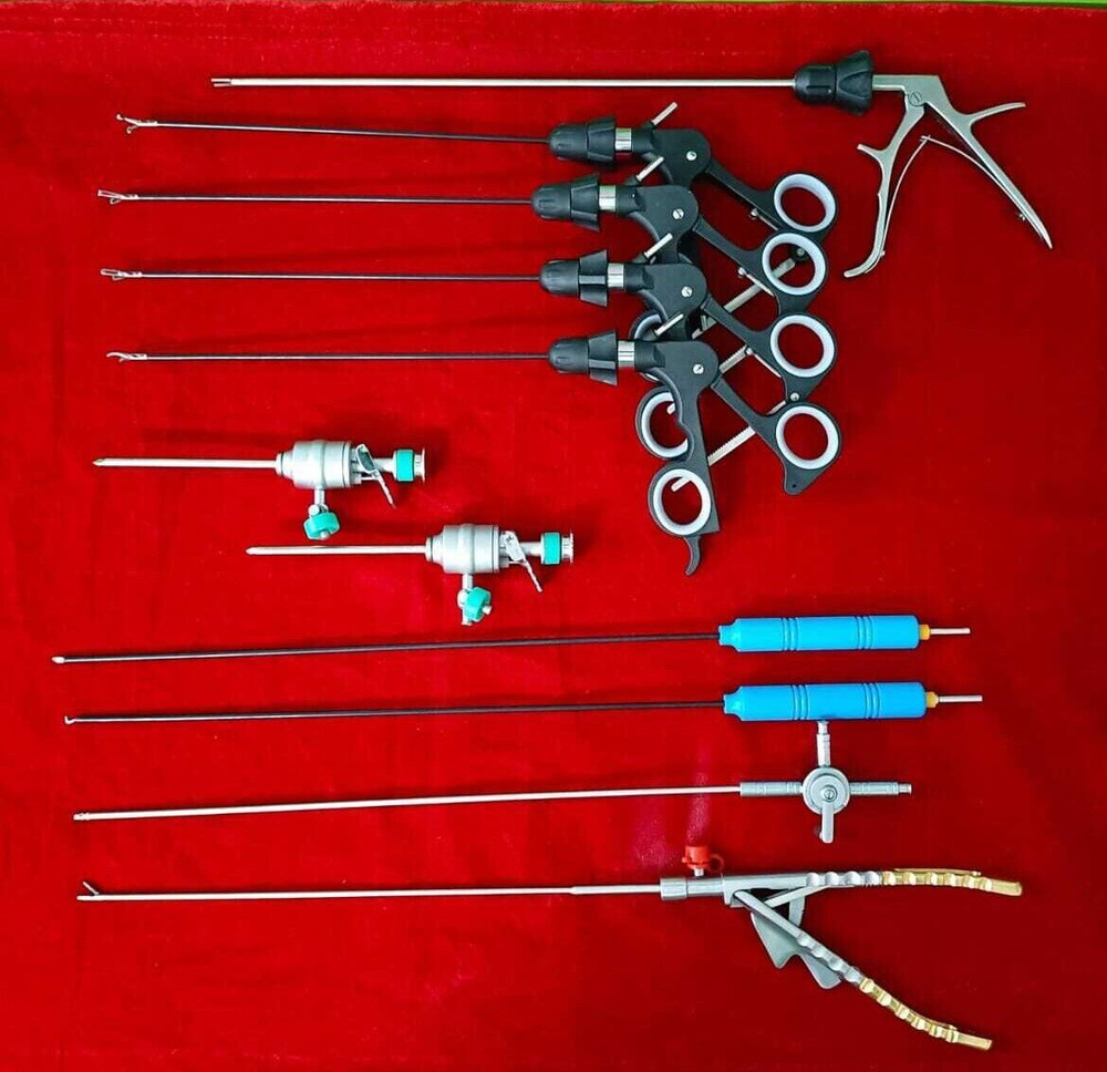 11pc - Laparoscopic Surgery Set 3mmx230mm Reusable Surgical Instruments