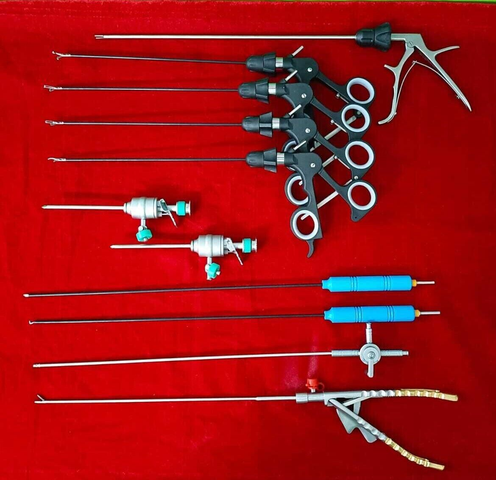 11pc - Laparoscopic Surgery Set 3mmx230mm Reusable Surgical Instruments