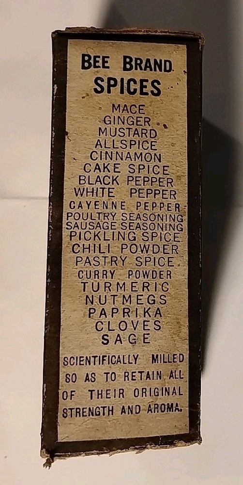 McCormick's Bee Brand Allspice Box