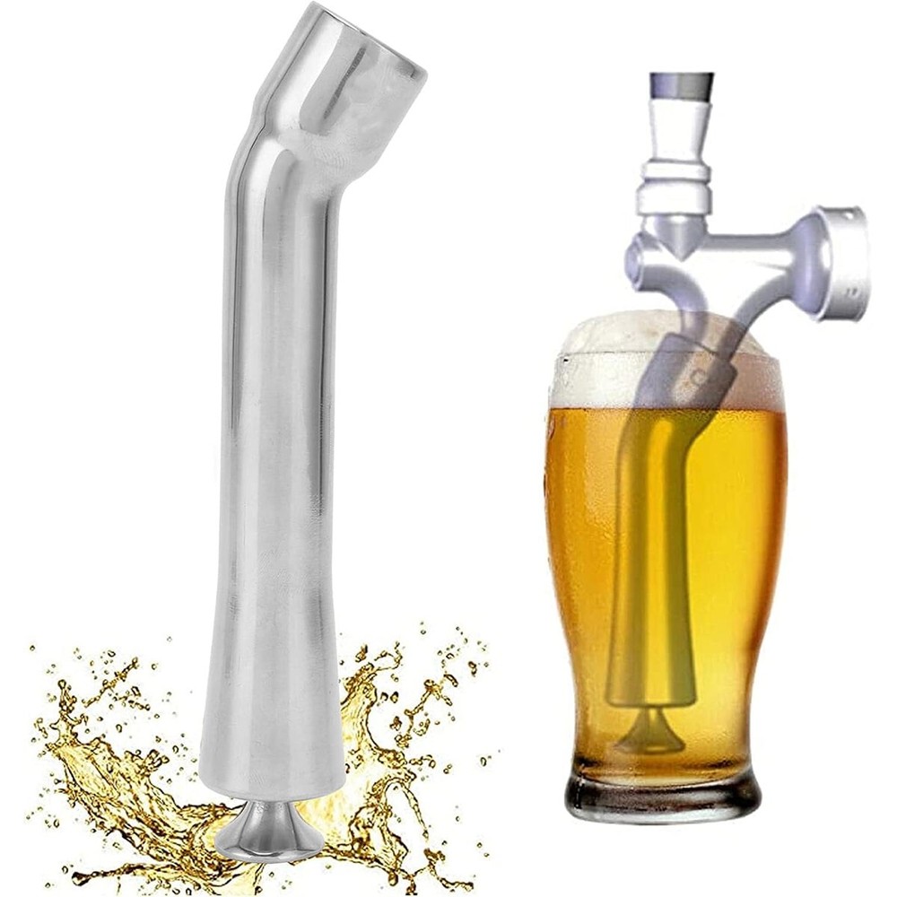 Fast Reduce Beer Foam Device Surgical steel Turbo Tap T1 Retrofit - 4.75" S