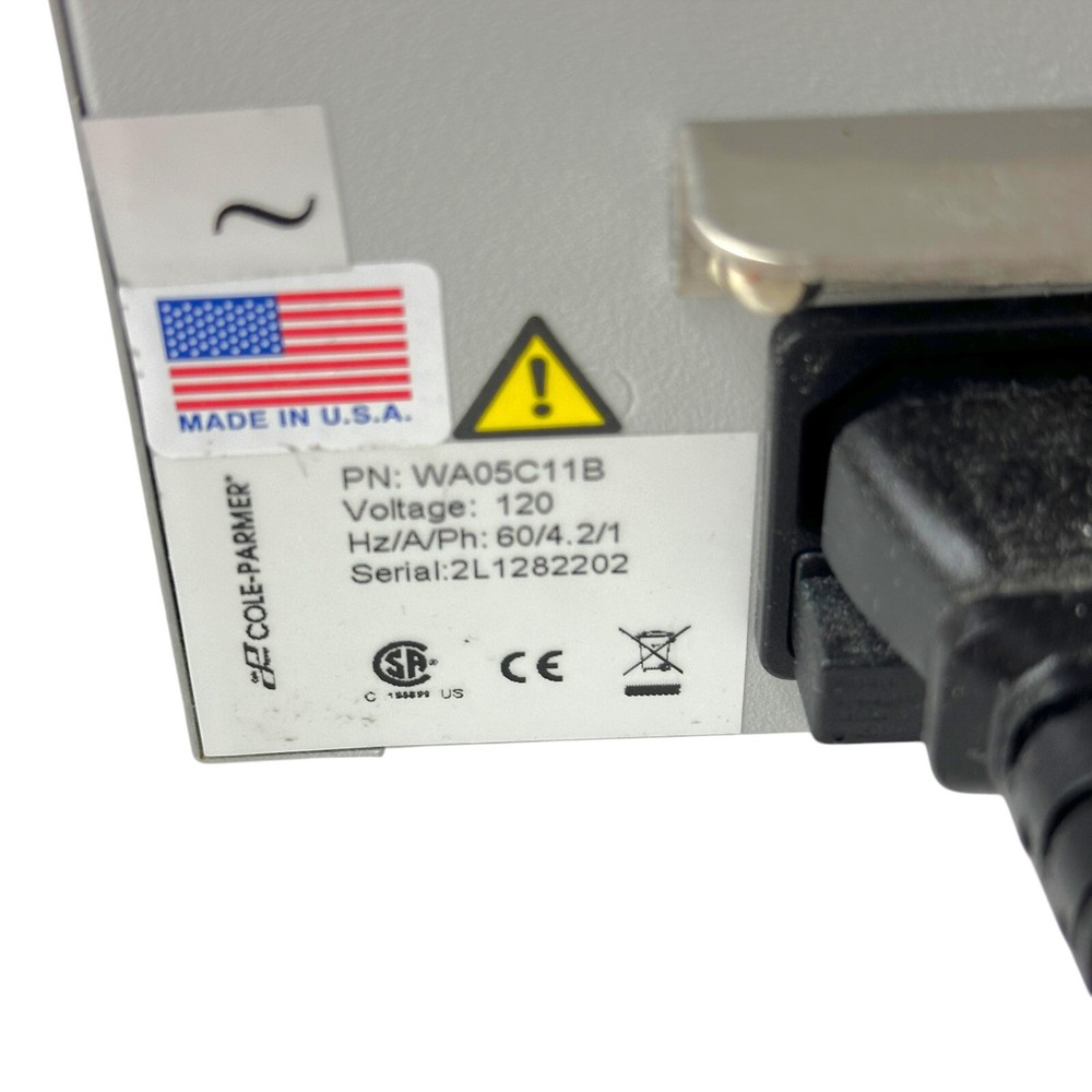 Cole Parmer StableTemp WA05C11B Polystat Water Bath with Temperature Controller