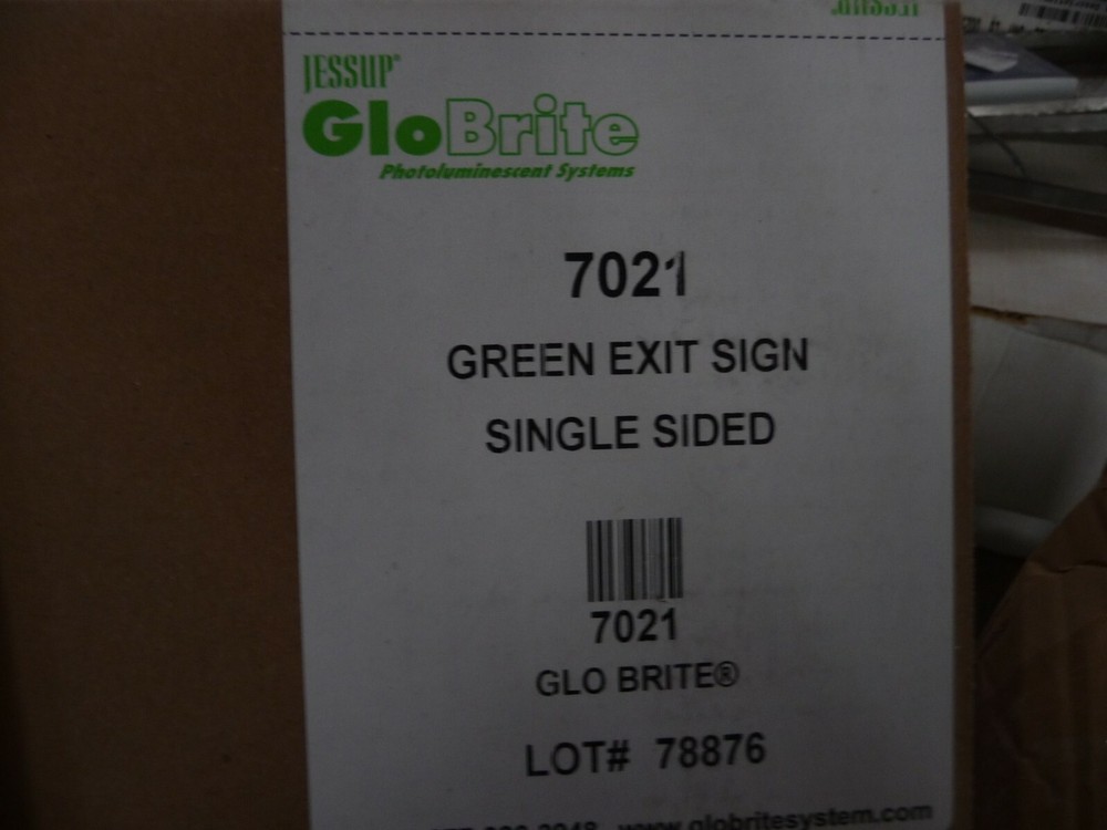 Glo Brite 7021 8.75 x-15.5-Inch Single Sided Exit Sign